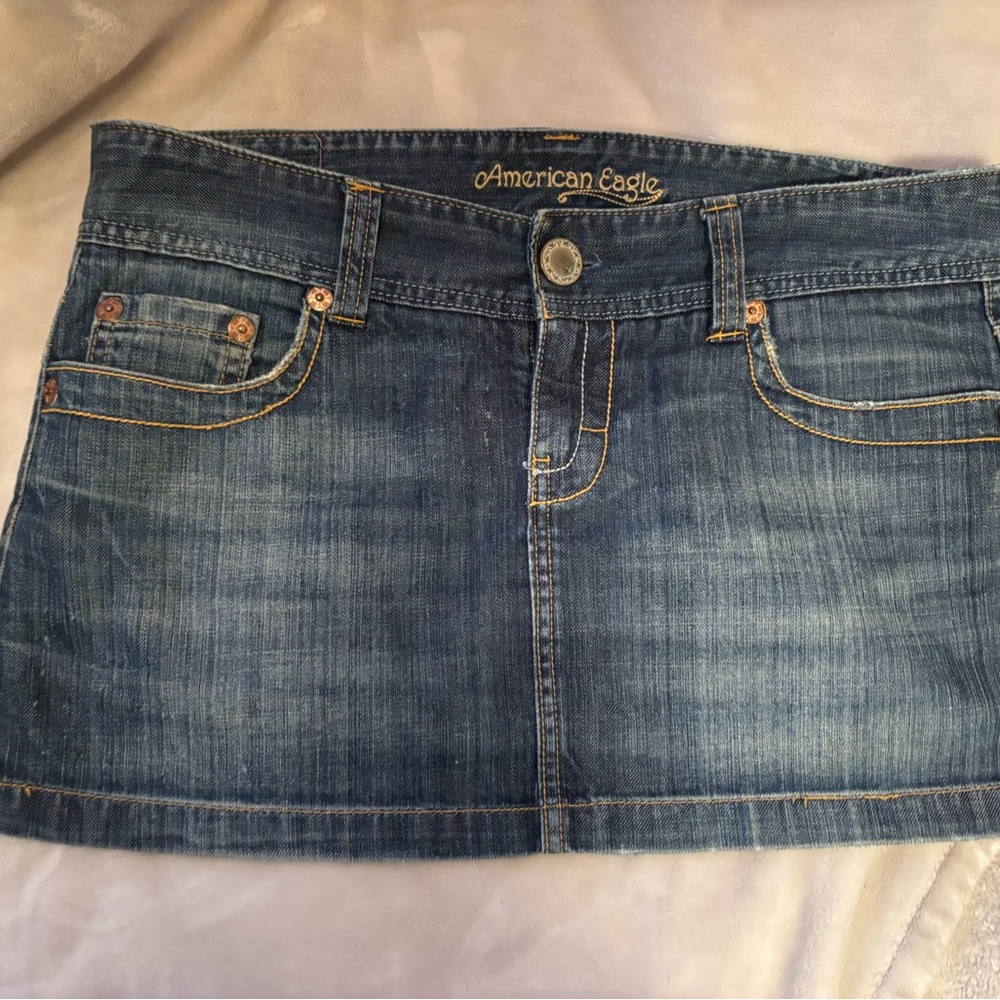 American Eagle Outfitters Blue Denim Skirt sz  10